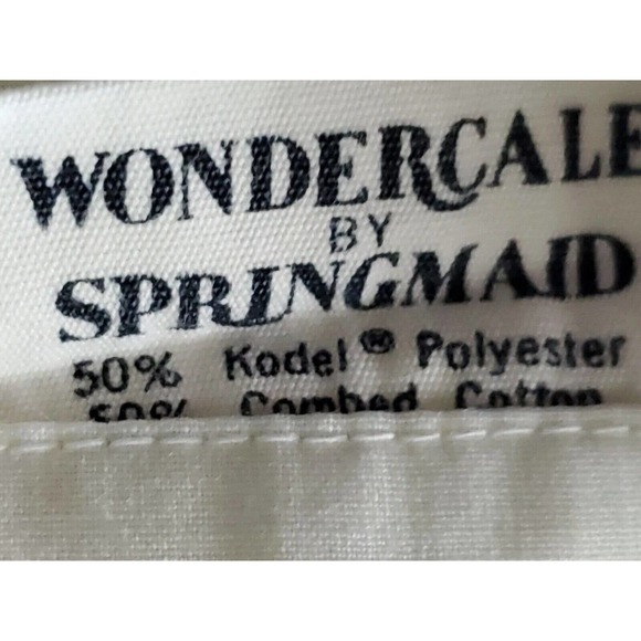 Vintage Wondercale Vintage Twin Size Cotton Blend Yellow Rose Print 1 Flat Sheet - Picture 4 of 5